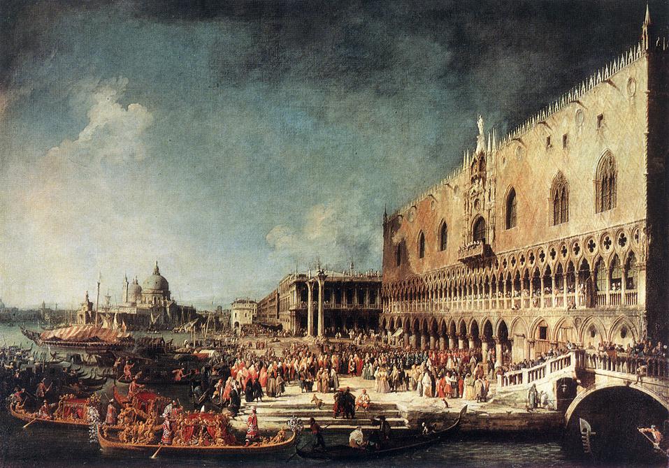 Canaletto Arrival of the French Ambassador in Venice d