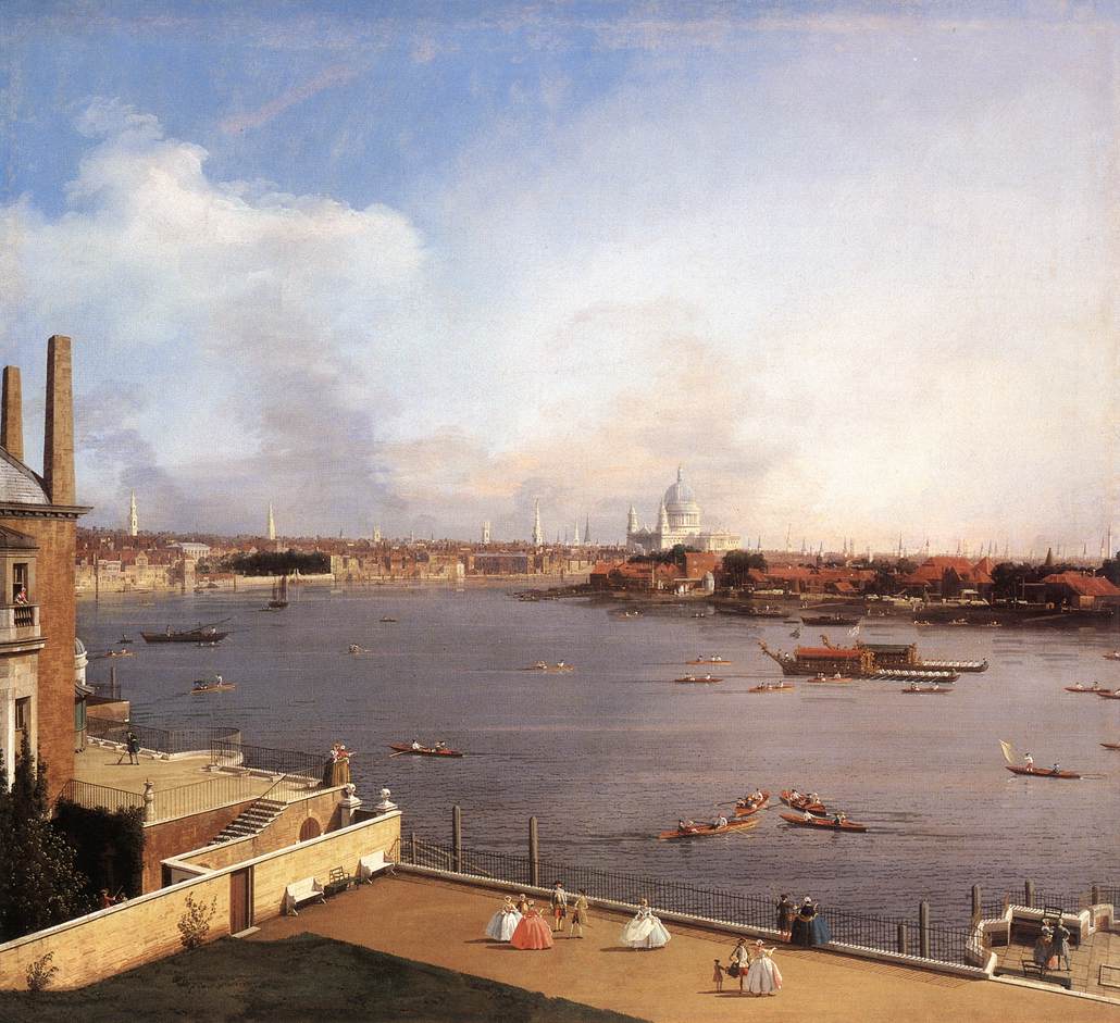 Canaletto London: The Thames and the City of London from Richmond House g