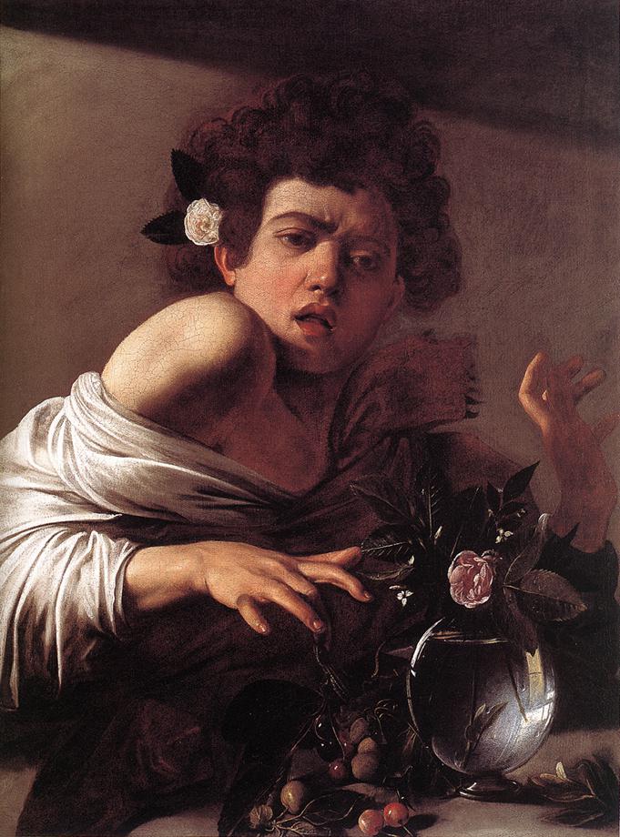 Caravaggio Boy Bitten by a Lizard f