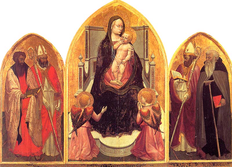 MASACCIO Madonna and Child with St. Anne s