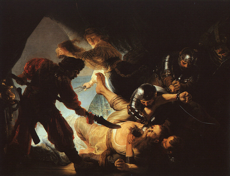 Rembrandt The Blinding of Samson