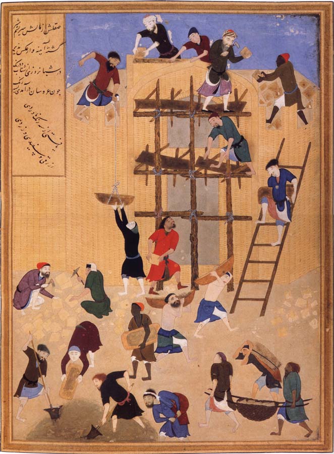Bihzad Building ot Castle Khawarnaq,wherein the chamber of the seven icons will be hidden