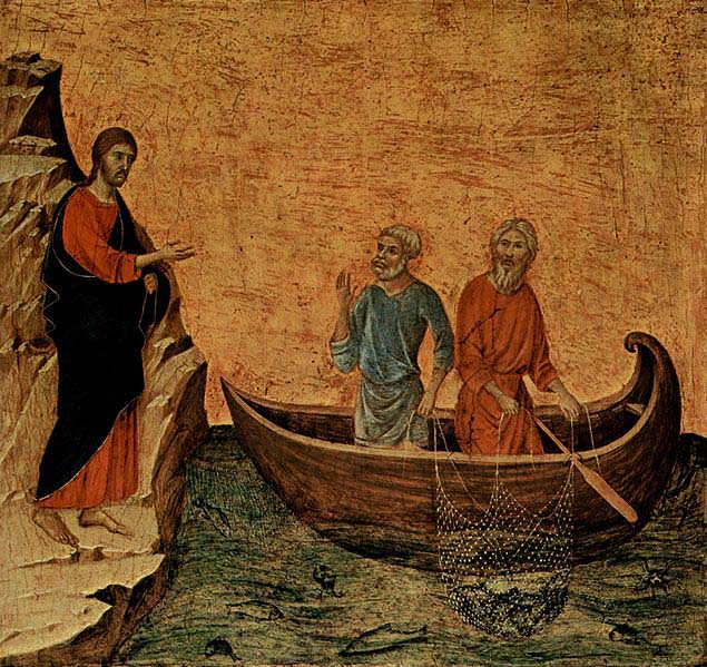 Duccio The Calling of the Apostles Peter and Andrew