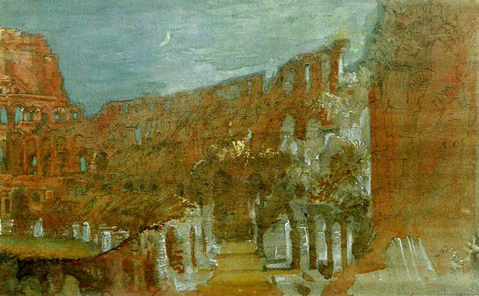 J.M.W.Turner the colosseum by moonlight