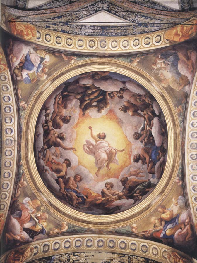 Correggio Vision of Saint john on the Island of Patmos,cupola