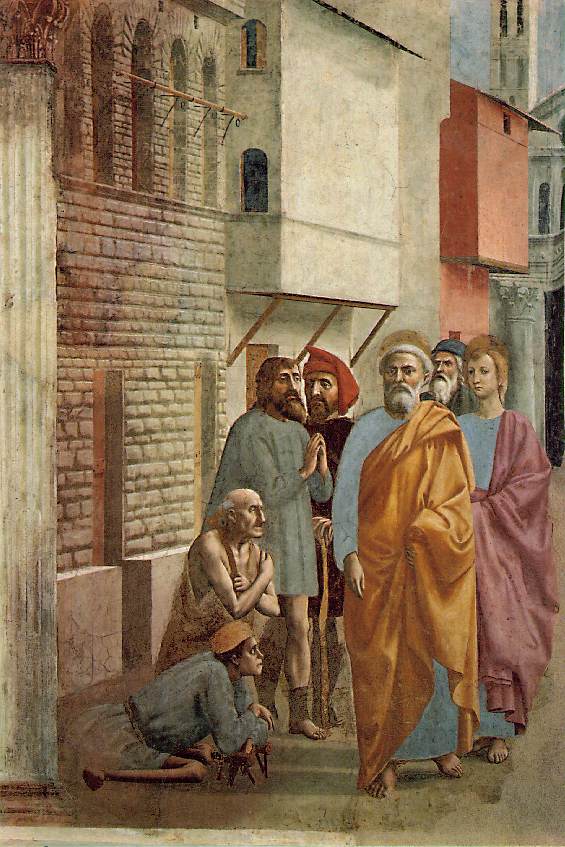 MASACCIO St Peter Healing the Sick with his Shadow