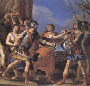 GUERCINO Hersilia Separating Romulus from Tatius (mk05)