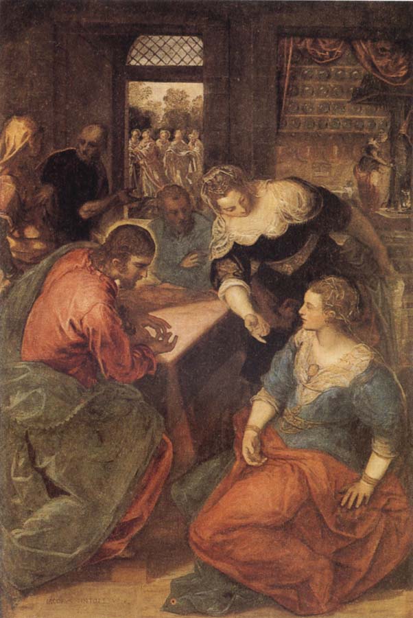 Tintoretto Christ with Mary and Martha