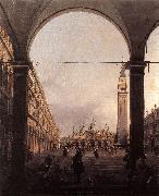 Canaletto Piazza San Marco: Looking East from the North-West Corner f Sweden oil painting reproduction