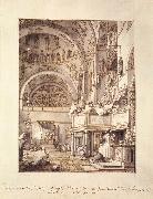 Canaletto, San Marco: the Crossing and North Transept, with Musicians Singing df