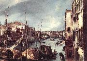 Canaletto The Grand Canal with the Rialto Bridge in the Background (detail) Sweden oil painting reproduction