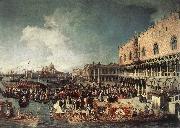 Canaletto Reception of the Ambassador in the Doge s Palace Norge oil painting reproduction