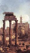 Canaletto Rome: Ruins of the Forum, Looking towards the Capitol d Sweden oil painting reproduction