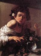 Caravaggio, Boy Bitten by a Lizard f