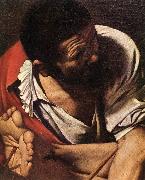 Caravaggio, The Crucifixion of Saint Peter (detail) fdg