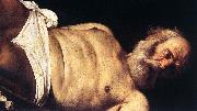 Caravaggio, The Crucifixion of Saint Peter (detail) f