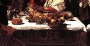 Caravaggio Supper at Emmaus (detail) fdg Sweden oil painting reproduction