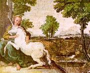 Domenichino The Maiden and the Unicorn Sweden oil painting reproduction