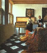 JanVermeer The Music Lesson-o Sweden oil painting reproduction