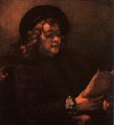 Rembrandt Portrait of Titus Norge oil painting reproduction