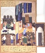 Bihzad, Caliph al-Ma-mun in his bath