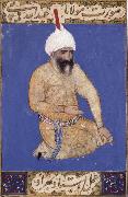 Bihzad, Portrait of the poet Hatifi,Jami s nephew,seen here wearing a shi ite turban