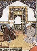 Bihzad A shaykh in the prayer niche of a mosque