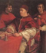 Raphael, Portrait of Pope Leo X with Cardinals Guillo de Medici and Luigi de Rossi