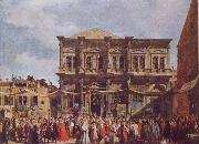 Canaletto The Feast Day of St Roch France oil painting reproduction