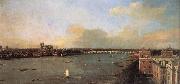 Canaletto London, Seen from an Arch of Westminster Bridge USA oil painting reproduction