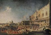 Canaletto The Arrival of the French Ambassador in Venice Spain oil painting reproduction