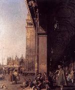 Canaletto Looking East from the South West Corner Spain oil painting reproduction