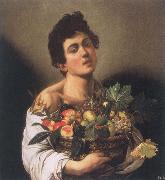 Caravaggio, Boy with a Basket of Fruit