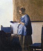 JanVermeer, Woman Reading a Letter