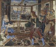 Pinturicchio, Penelope at the Loom and Her Suitors