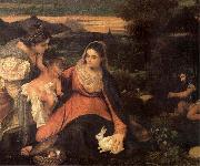 Titian, The Virgin with the rabbit