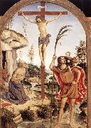 Pinturicchio, The Crucifixion with Sts Jerome and Christopher