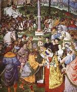 Pinturicchio, Aeneas Piccolomini Introduces Eleonora of Portugal to Frederick III