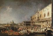 Canaletto, reception of the french ambassador in venice