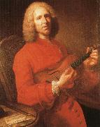 rameau, jean philippe rameau with his violin, a famous portrait by joseph aved