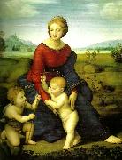 Raphael, virgin and child with