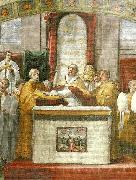 Raphael, oath of pope leo 111fresco detail
