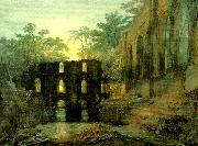 J.M.W.Turner, the dormitorg and trancept of fountain's abbey-evening