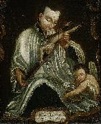 Anonymous, Saint Aloysius Gonzaga with the crucifix