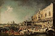 Canaletto The Reception of the French Ambassador Jacques Vincent Languet, Compte de Gergy at the Doge Palace