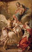 Gandolfi,Gaetano St Giustina and the Guardian Angel Commending the Soul of an Infant to the Madonna and Child