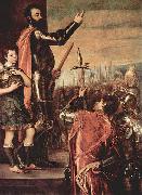 Titian, Ansprache des Marques del Vasto an seine Soldaten