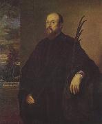 Titian, Portrat eines Malers mit einer Palme