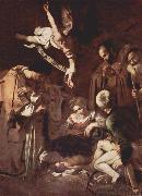 Caravaggio, Nativity with St. Francis and St Lawrence