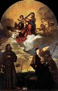 Titian, Madonna in Glory with the Christ Child and Sts Francis and Alvise with the Donor